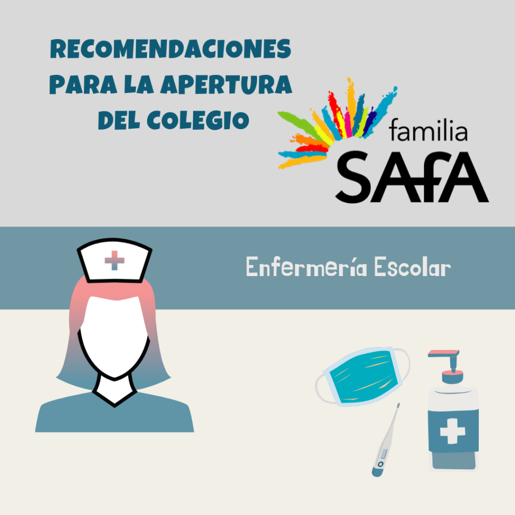 Desde el colegio Sa-Fa Horta acogemos las pautas sanitarias y de Seguridad dadas por la Asociación Científica Española de Enfermería y Salud Escolar (ACEESE) para la reapertura del colegio.