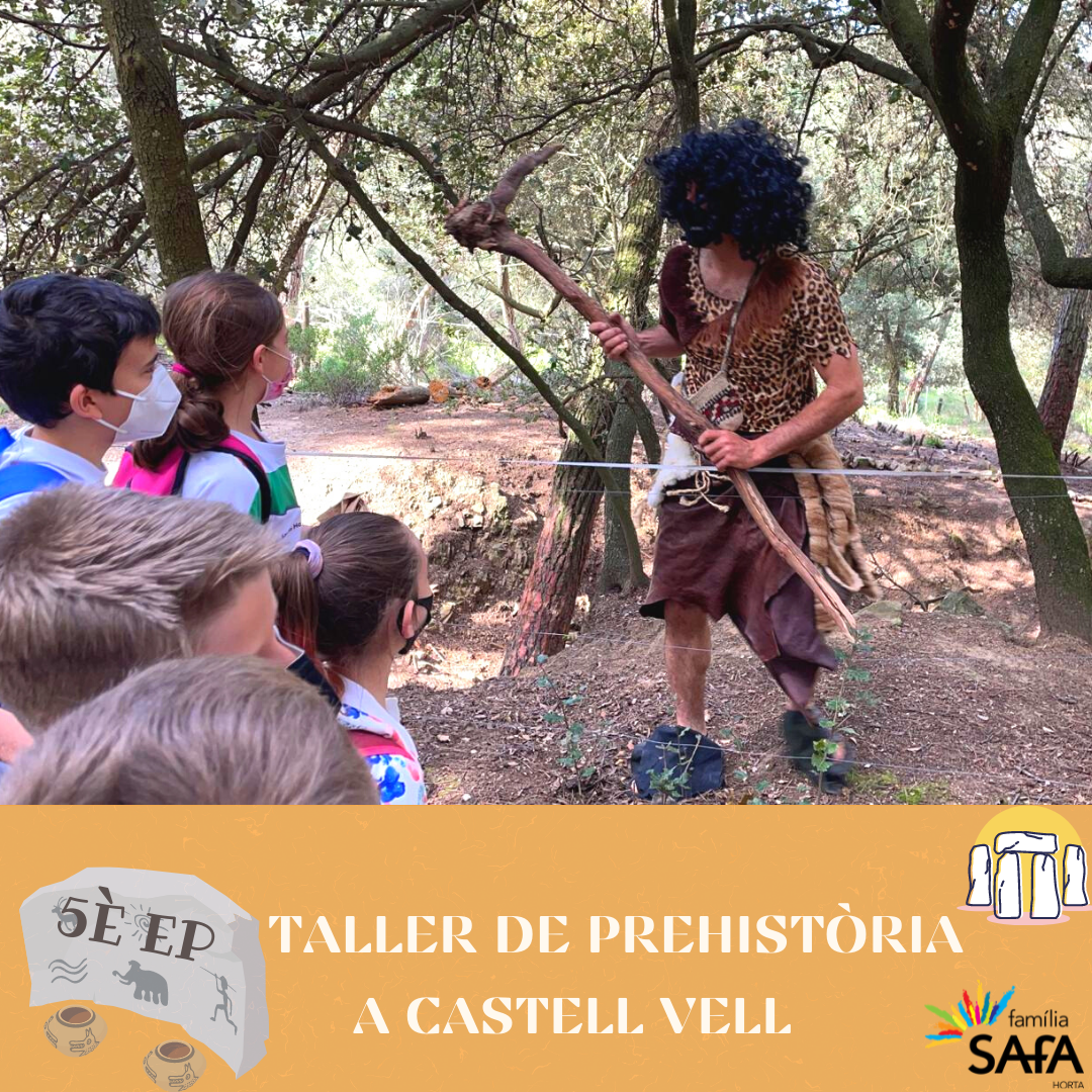 Taller de prehistoria a Castell Vell