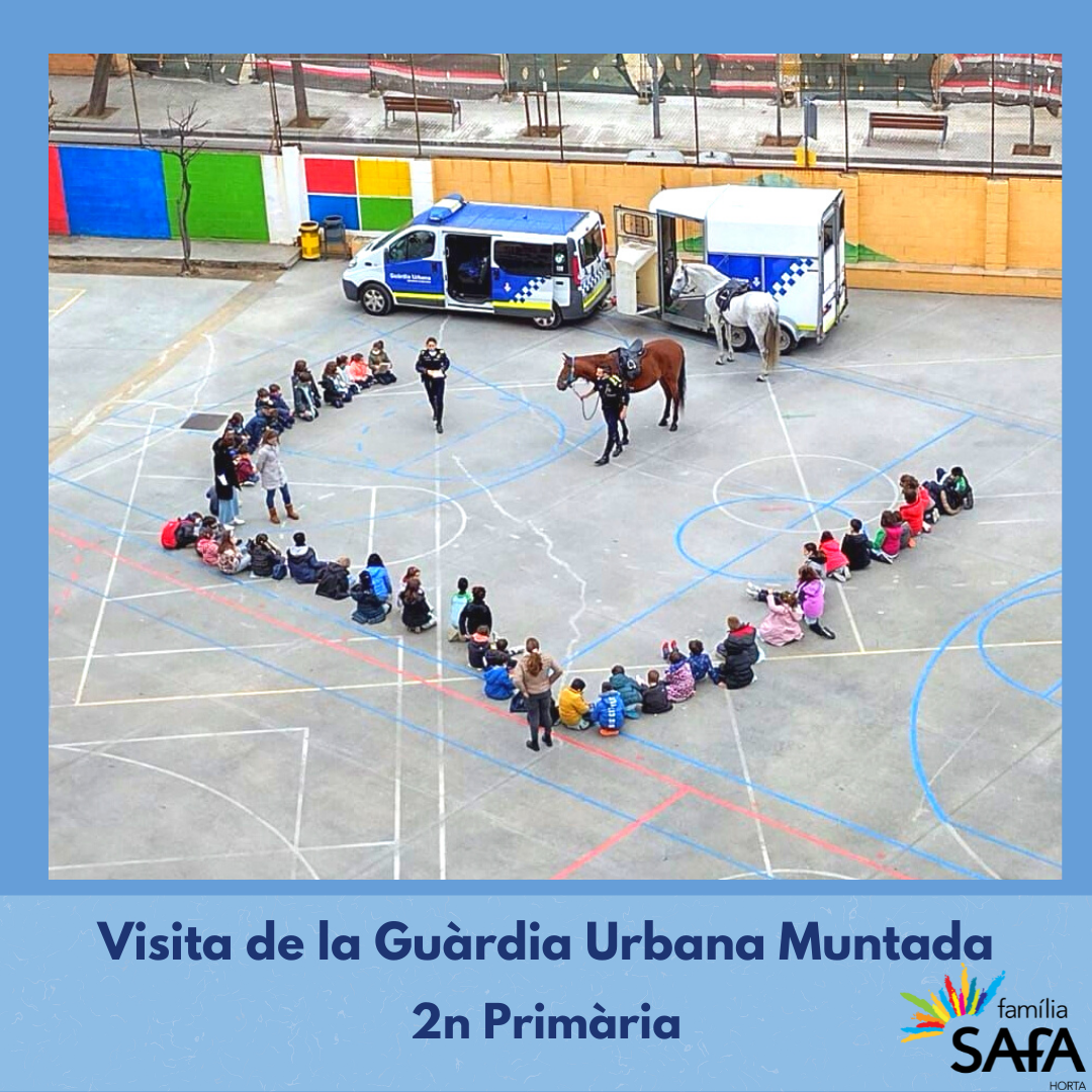 Visita de la Guàrdia Urbana Muntada