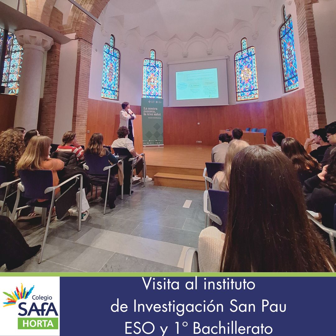 4º ESO y 1º Bach. Visita al instituto de investigación de San Pau