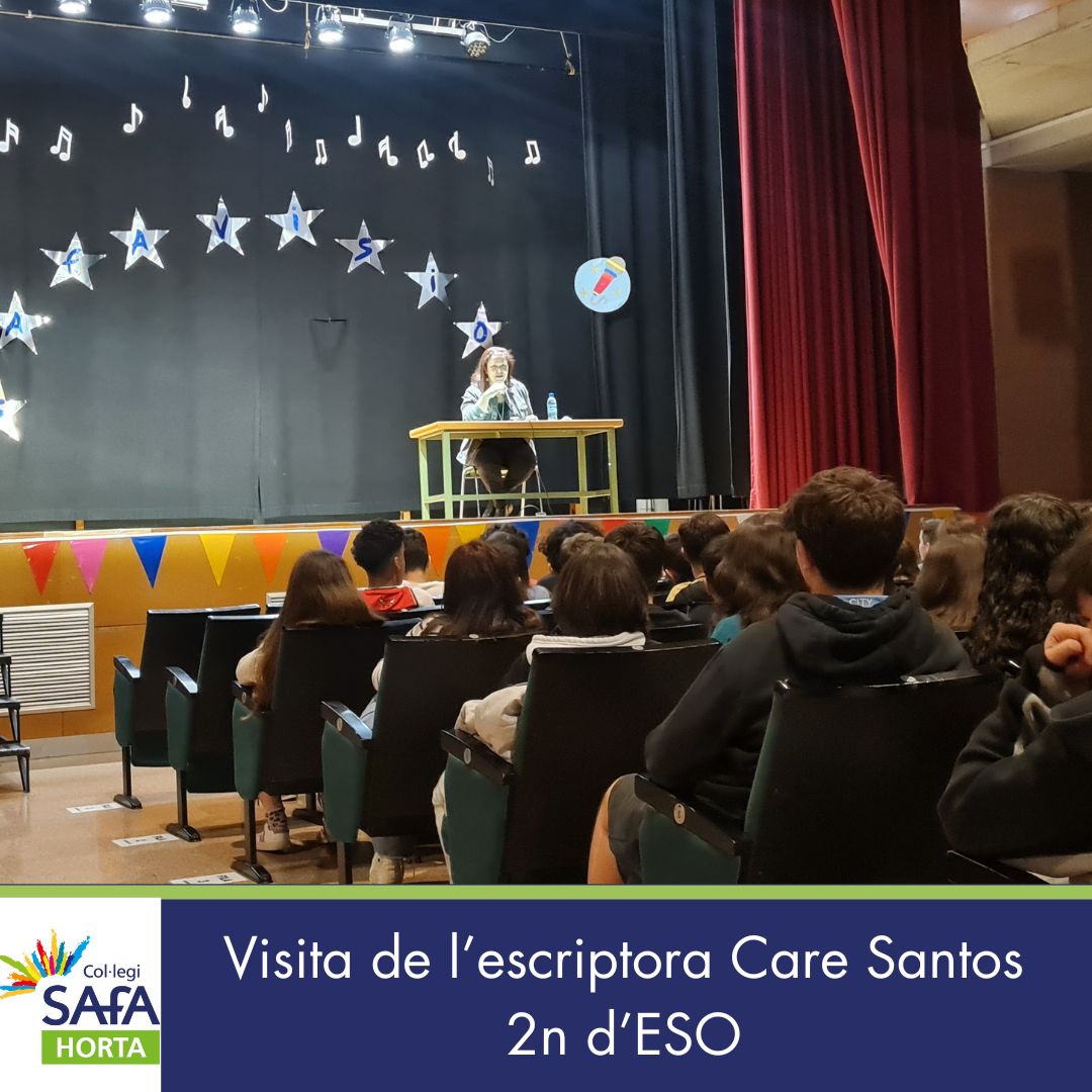 2n ESO. Visita de l’escriptora Care Santos