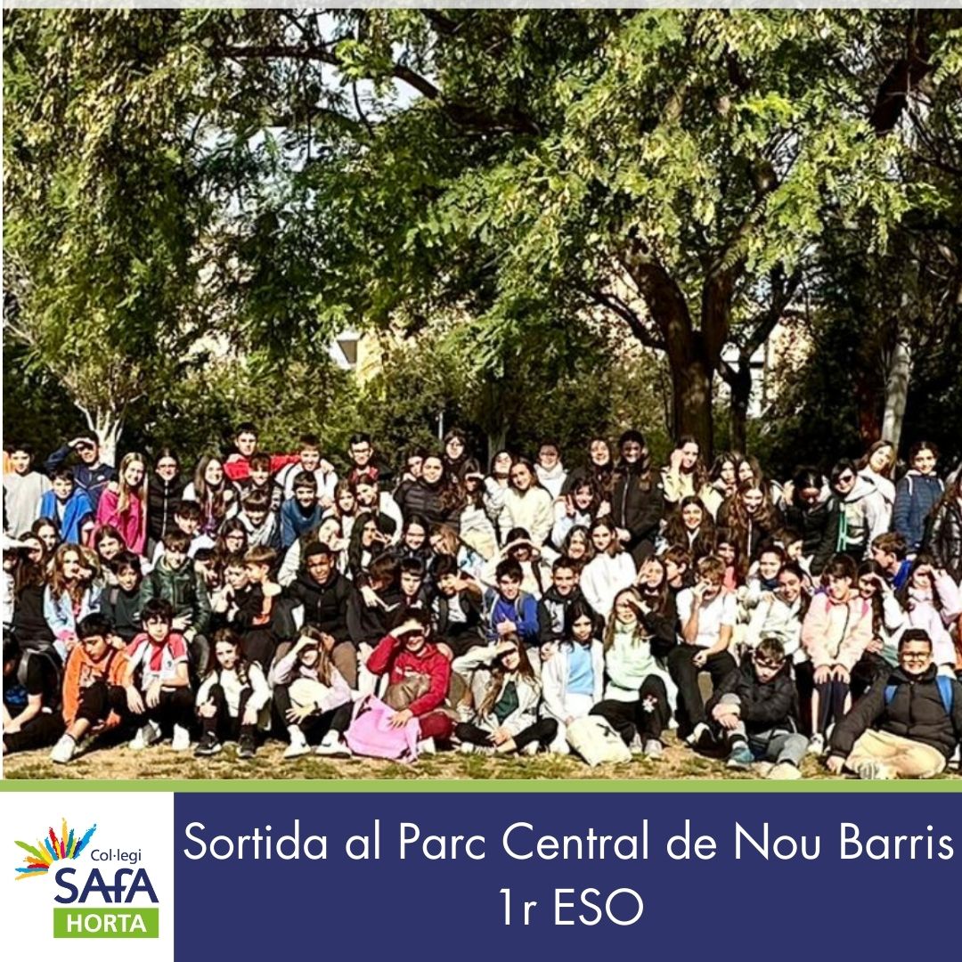 1r ESO. Sortida al Parc central de Nou Barris