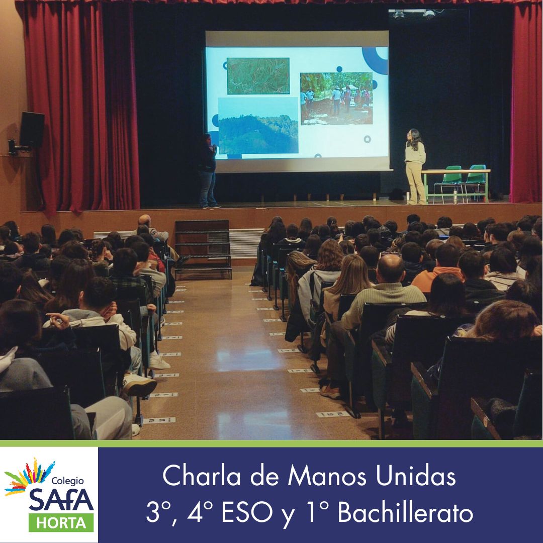 3º, 4º ESO y 1º Bach. Charla Manos Unidas.