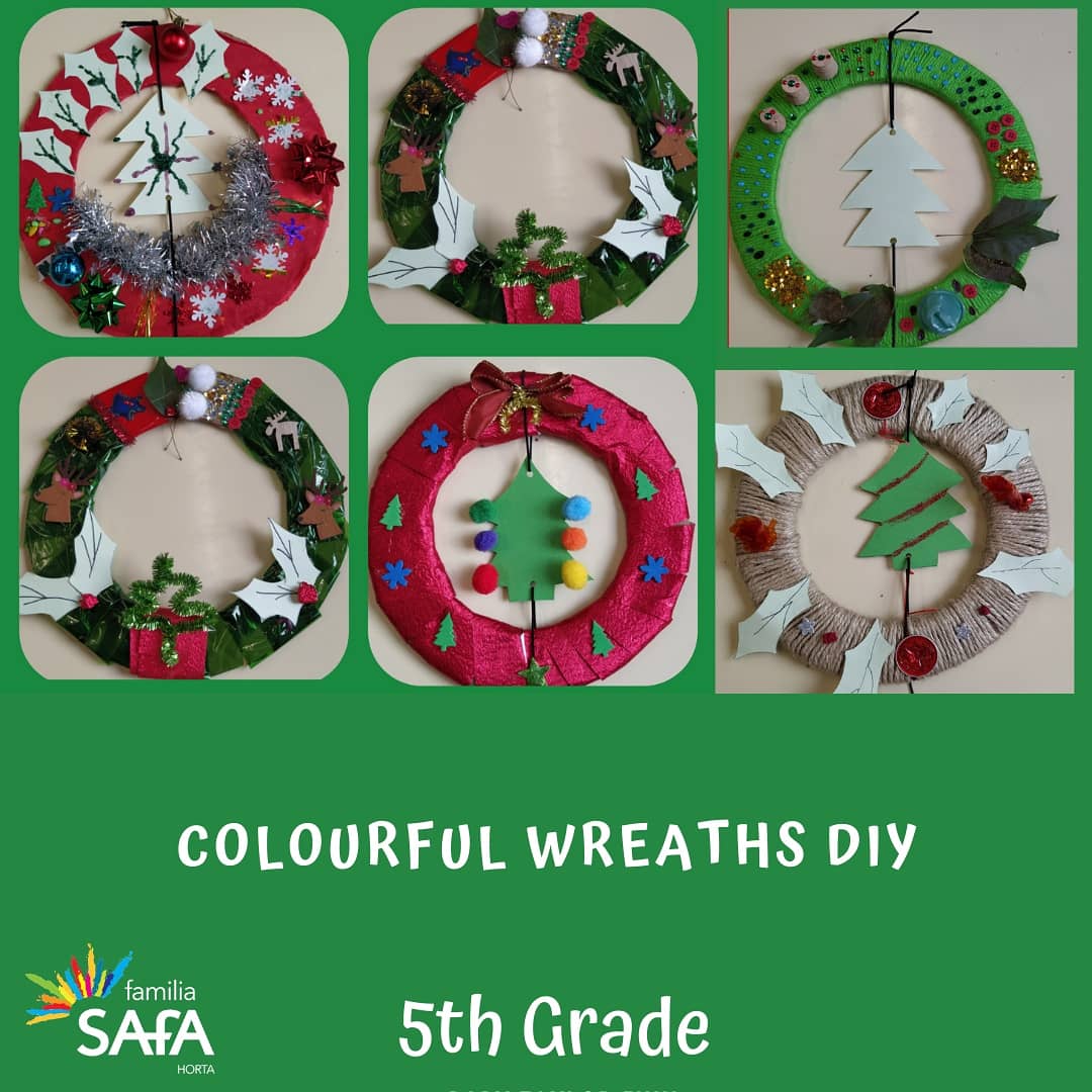 Colourful wreaths-5th grade