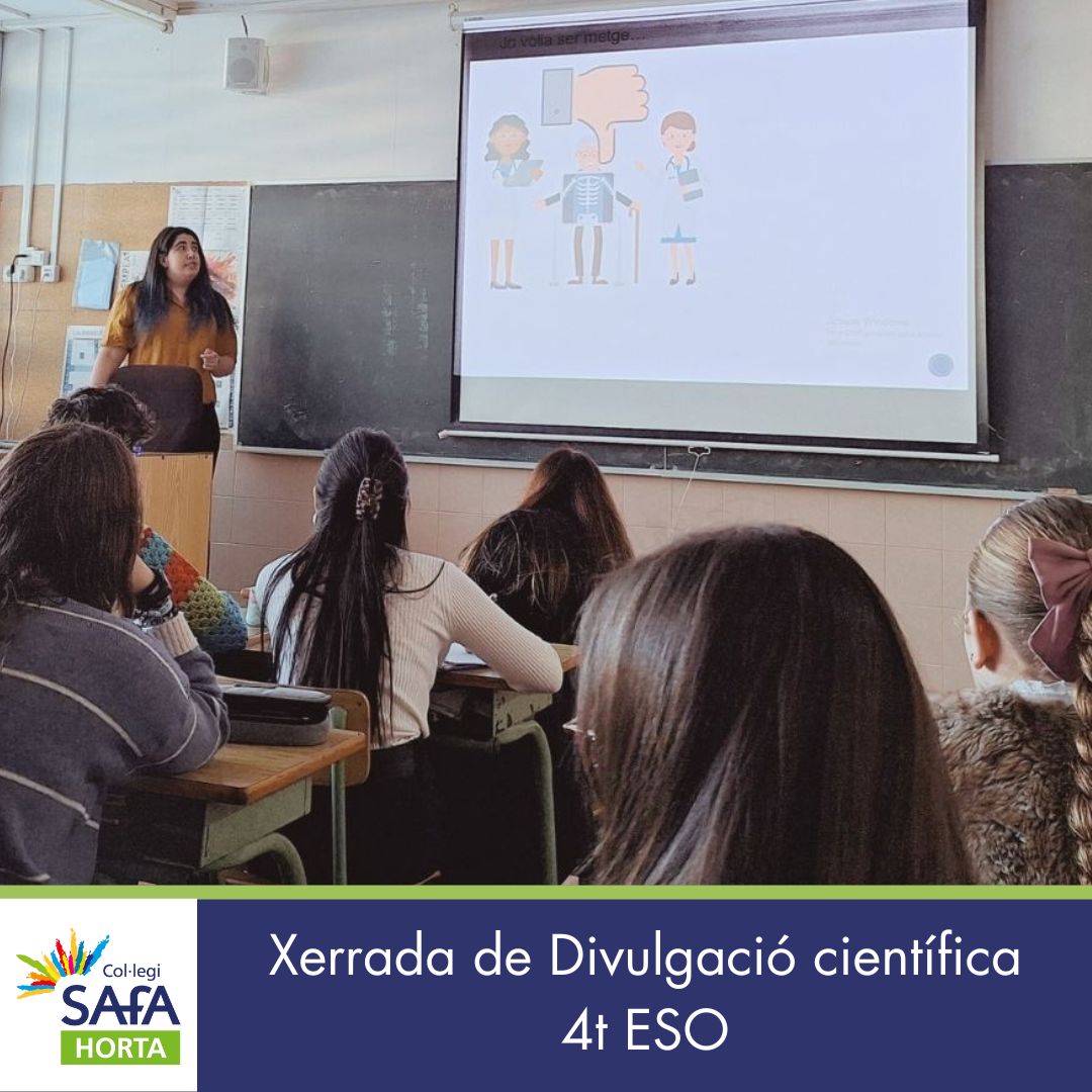 4t ESO. Xerrada divulgació científica