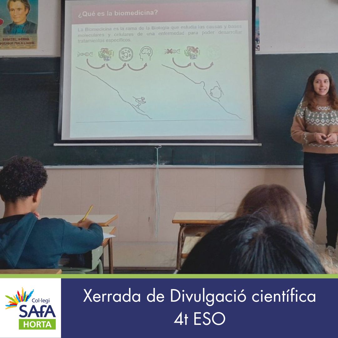 4t ESO. Xerrada divulgació científica